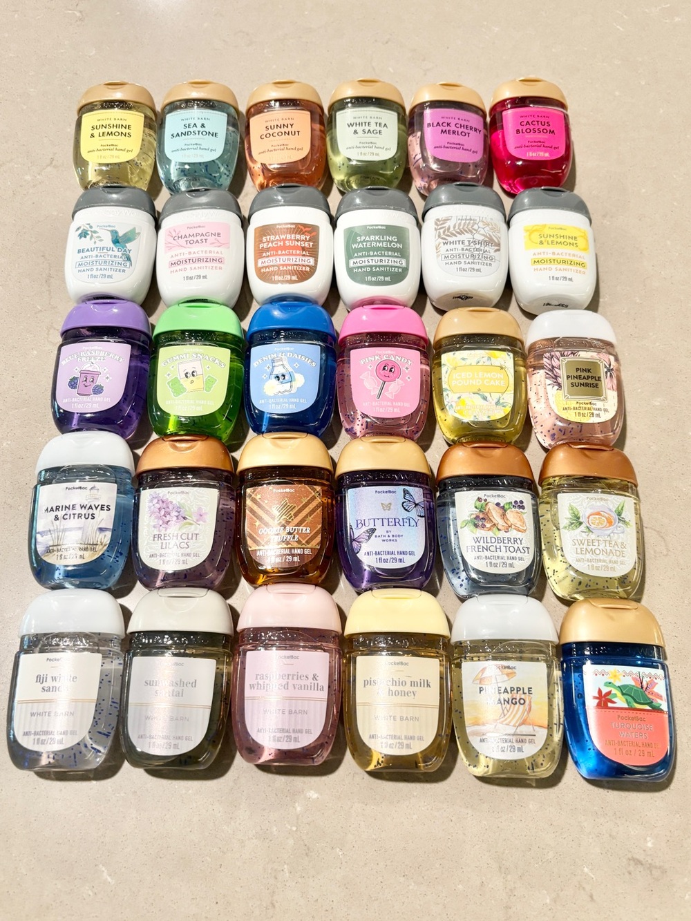 Bath & Body Works PocketBac 30 Piece Hand Sanitizer Bundle Lot